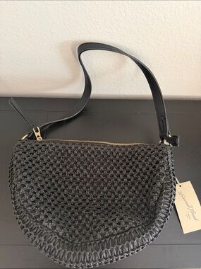 NWT Universal Thread Black Woven Shoulder Bag